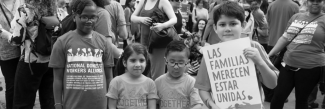 Children at a protest.